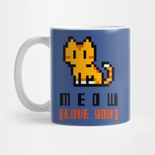 Meow (Love You) 8-Bit Gamer Mug